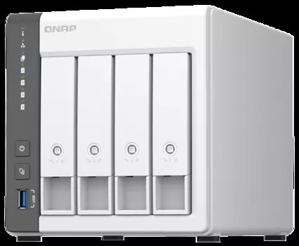 Сетевой RAID-накопитель QNAP D4 (Rev. C) 4 отсека 3,5"/2,5". ARM Cortex-A55 2.0 ГГц, 4 ГБ