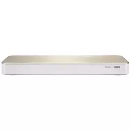 Сетевой RAID-накопитель QNAP HS-453DX-8G с гибридной структурой HDD + SSD (2 отсека для жестких дисков 3,5" + 2 слота M.2 2280 SATA SSD) и пассивным о