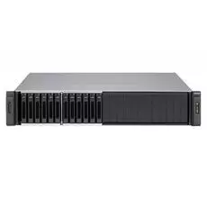 Сетевой RAID-накопитель QNAP SS-EC1279U-SAS-RP с двенадцатью отсеками для жестких дисков 2,5" SAS/SATA в стоечном исполнении с двумя блоками питания и