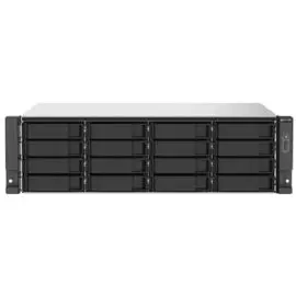 Сетевой RAID-накопитель QNAP TS-1673AU-RP-16G 16 отсеков 3,5"/2,5", 2 порта 2,5 GbE BASE-T, стоечное исполнение, 2 блока питания. AMD Ryzen V1500B 2,2