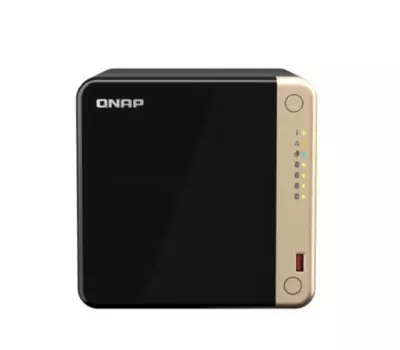Сетевой накопитель QNAP TS-464U-8G RAID, 4 отсека 3,5"/2,5", 2 порта 2,5 GbE, HDMI, стоечное исполнение, 1 блок питания. N5105/N5095 2,0 ГГц (2,9 ГГ