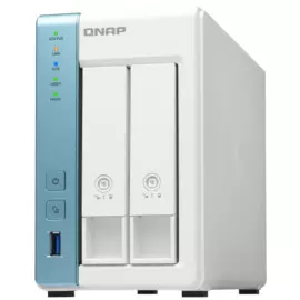 Сетевой RAID-накопитель QNAP TS-231P3-4G 2 отсека 3,5"/2,5", 1 GbE RJ-45, 2,5 GbE RJ-45, ARM Cortex-A15 Annapurna Labs AL-314 1,7 ГГц, 4 ГБ