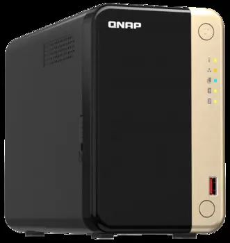 Сетевой RAID-накопитель QNAP TS-264-8G 2 отсека 3,5"/2,5", 2 порта 2,5 GbE BASE-T, HDMI-порт, 2 слота M.2 2280 NVMe SSD, Intel Celeron N5095 2,0 ГГц