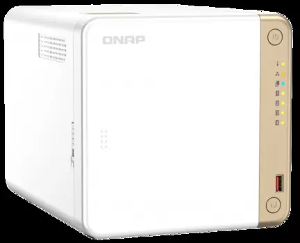 Сетевой RAID-накопитель QNAP TS-462-2G 4 отсека 3,5"/2,5", 1 порт 2,5 GbE BASE-T, HDMI-порт, 2 слота M.2 2280 NVMe SSD, Intel Celeron N4505 до 2,9 ГГц