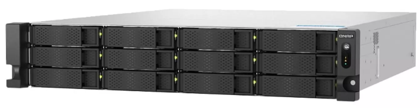 Сетевой накопитель QNAP TS-h1277AXU-RP-R5-16G ENTERPRISE 2U/12bay 6C 5,1GhzCPU/16Gb(up128)/upto 108HDD with TL-R1620Sep/SATA(3,5" 2,5")/2xM.2/2xUSB3.2