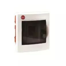 Щиток модульный DKC 81504 встраиваемый белый с дымчатой дверцей, IP41, 4 модуля, "RAM base"