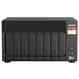 Сетевой RAID-накопитель QNAP TS-873A-8G 8 отсеков 3,5"/2,5", 2 порта 2,5 GbE BASE-T, 2 слота M.2 NVMe, AMD Ryzen V1500B 2,2 ГГц, 8 ГБ DDR4
