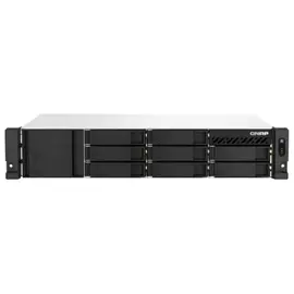 Сетевой RAID-накопитель QNAP TS-873AeU-4G 8 отсеков 3,5"/2,5", 2 порта 2,5 GbE BASE-T, 2 слота M.2 NVMe, стоечное исполнение, БП, Ryzen V1500B 2,2 ГГц