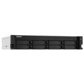 Сетевой RAID-накопитель QNAP TS-873AU-RP-4G 8 отсеков 3,5"/2,5", 2 порта 2,5 GbE BASE-T, стоечное исполнение, 2 блока питания, Ryzen V1500B 2,2 ГГц, 4
