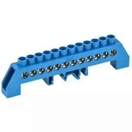 Шина IEK YNN10-812-12DP-K07 N ноль в комб DIN-изол Стойка ШНИ-8х12-12-КС-С