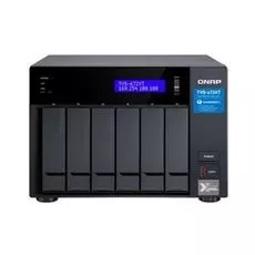 Сетевой накопитель QNAP TVS-672XT-i3-8G 6 отсеков 3,5"/2,5", 2хM.2, 10 GbE BASE-T, 2хThunderbolt 3. i3-8100T 3,1 ГГц, 8 ГБ DDR4