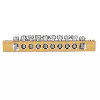 Шина Rexant 11-2367 PEN «земля-ноль» 6х9 мм 10/2 (10 групп/крепеж по краям)