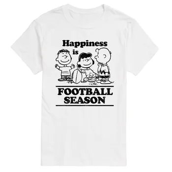 Футболка Big & Tall Peanuts Football Season Licensed Character, белый