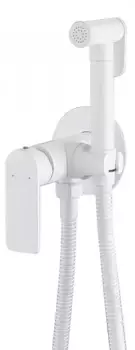 Смеситель с гигиеническим душем «Abber» Weiss Insel AF8025W белый