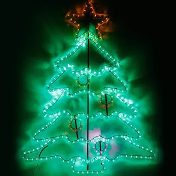 Светодиодная фигура Ardecoled Новогодняя ель ARD-Fir-M2-1000X770-432Led 025311