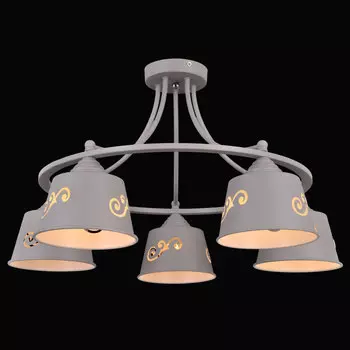 Потолочная люстра Natali Kovaltseva Prime PRIME 75100/5C STAIN GRAY