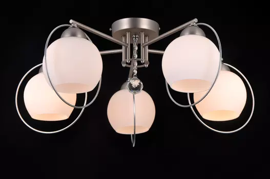 Потолочная люстра Natali Kovaltseva Sphere SPHERE II 81051-5C SATIN NICKEL