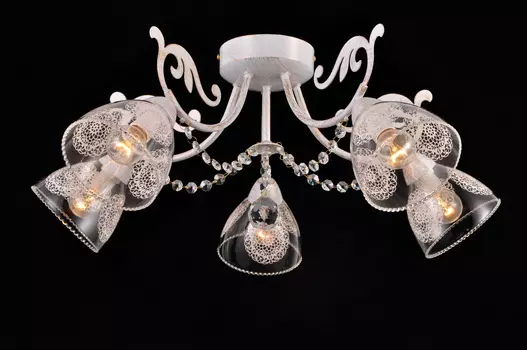 Потолочная люстра Natali Kovaltseva Tulip TULIP 75054/5C IVORY