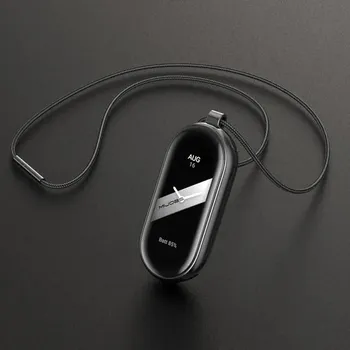 S69 Металлическое ожерелье, подходящее для Xiaomi Mi 8 9, ремешок для часов, подвеска из нержавеющей стали, сменный браслет Xiaomi Mi Band For Mi band 8 серебряный