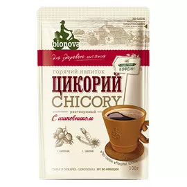 Цикорий Bionova с шиповником растворимый, 100 г
