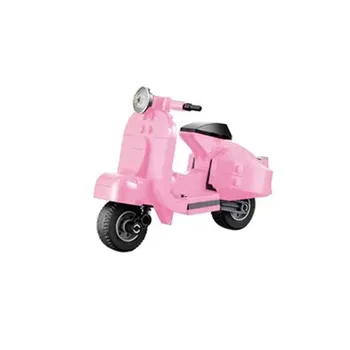 Garno Tech Vespas Мотоцикл Коллекционный орнамент Строительный блок Модель 40517 Конструктор для мальчиков Игрушки для девочек paper brochure красный