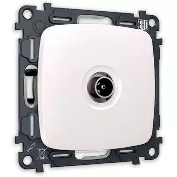Комплект механизма Ambrella Volt TV розетки оконечной OMEGA MO213010 Жемчуг 50-870 MHz 1dB QUANT