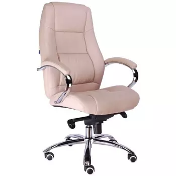 Компьютерное кресло для руководителя Kron экокожа кремовый Everprof EC-366 PU Beige