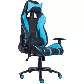 Компьютерное кресло игровое S16 экокожа голубой Everprof Lotus Blue