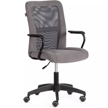 Компьютерное кресло игровое Tetchair STAFF (Флок,Ткань/Серый)