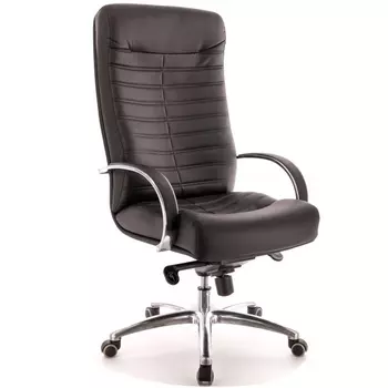 Компьютерное кресло кожа черный Everprof EP-orion m al leather black