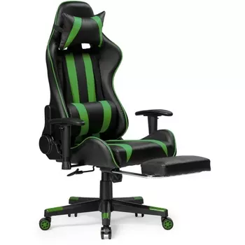 Компьютерное кресло Woodville Corvet black / green 15467