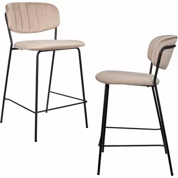 Комплект из 2-х стульев Bradex Home полубарных Bradex Home Carol терракотовый (FR 0818P)