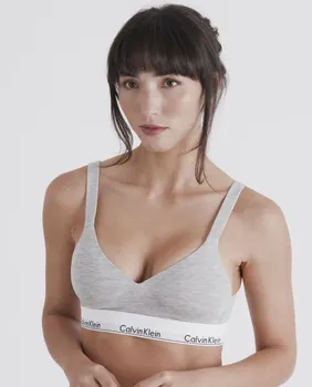 Мягкий бюстгальтер-бралетт - Modern Cotton Calvin Klein, серый