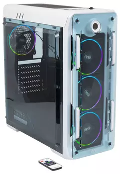 Корпус Hiper OW белый без БП ATX 4x120mm 1x140mm 2xUSB2.0 1xUSB3.0 audio bott PSU