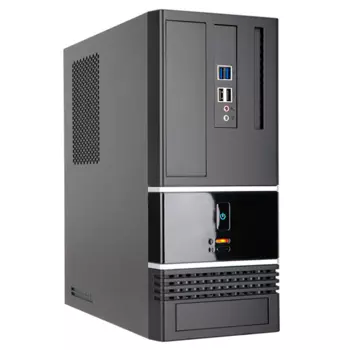 Корпус Slim Case InWin BK623 Black 400W 2*USB2.0+2*USB3.0 Audio mATX (6132049)