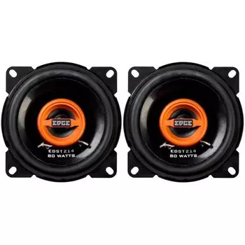 Колонки автомобильные Edge EDST214-E6 80Вт 84дБ 4Ом 10см (4дюйм) (ком.:2кол.) коаксиальные двухполосные