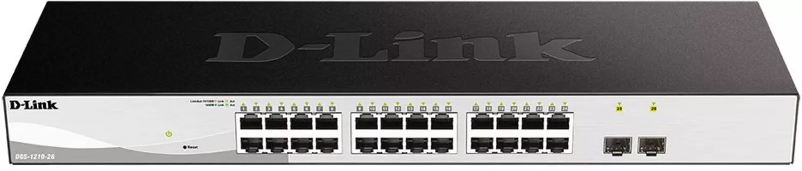 Коммутатор D-Link DGS-1210-26/FL DGS-1210-26/FL1A 24G 2SFP управляемый