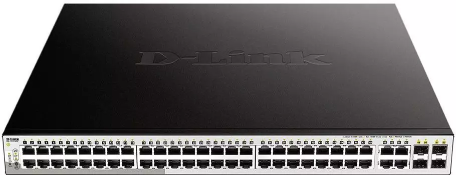 Коммутатор D-Link DGS-1210-52MP/F1A 48G 48PoE 370W настраиваемый