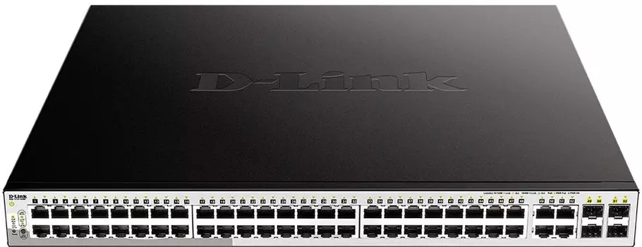 Коммутатор D-Link DGS-1210-52MP/FL1A 52G 48PoE+ 370W настраиваемый