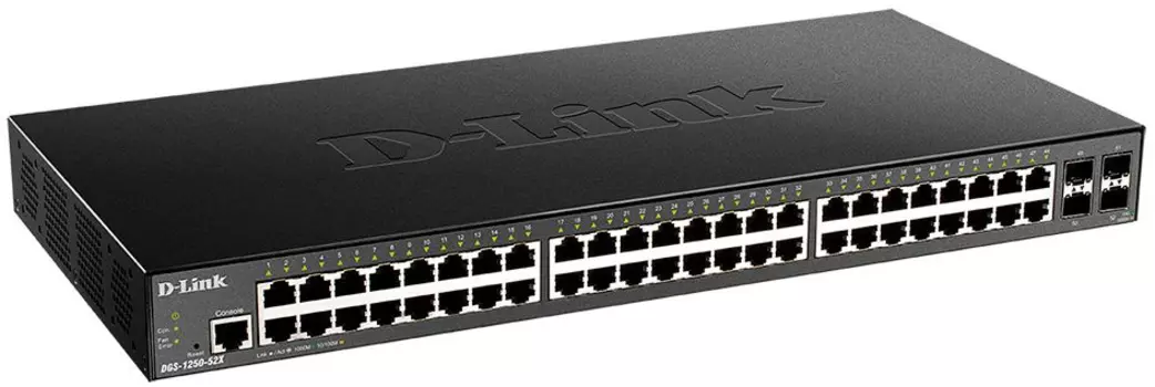 Коммутатор D-Link DGS-1250-52X/A1A 48G 4SFP+ настраиваемый