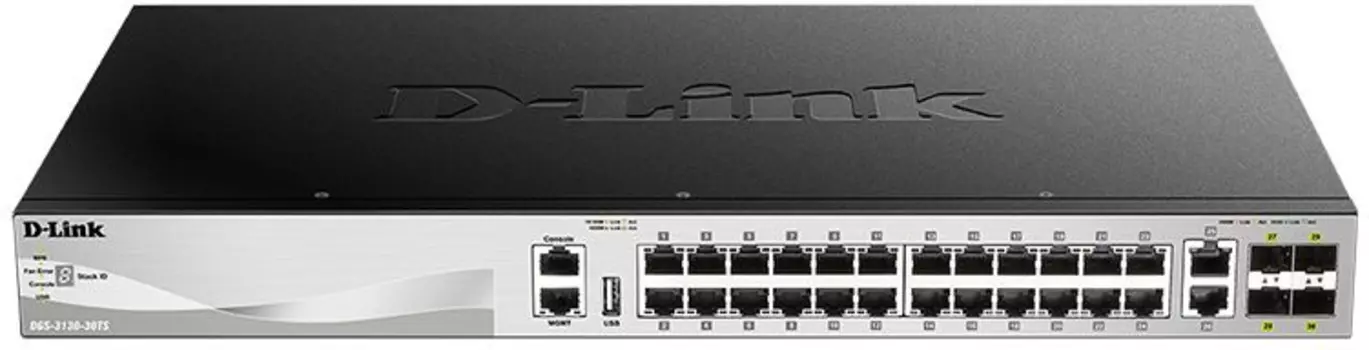 Коммутатор D-Link DGS-3130-30TS/A2A 24G 2x10G 4SFP+ управляемый