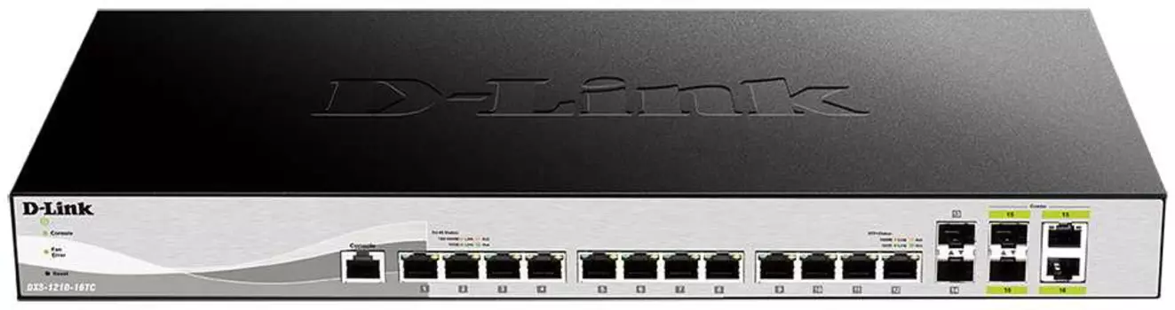 Коммутатор D-Link DXS-1210-16TC 12x10G настраиваемый