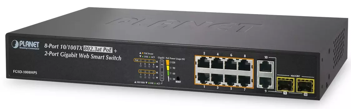 коммутатор Planet FGSD-1008HPS