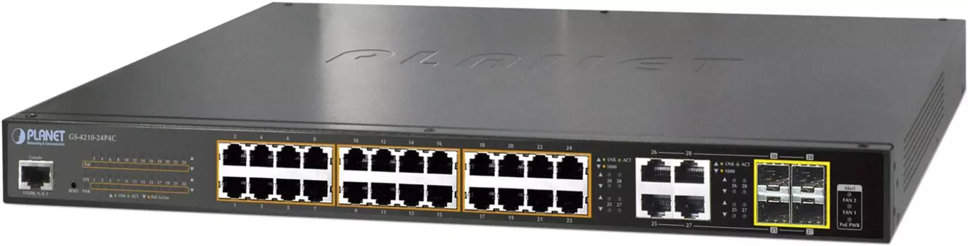 коммутатор Planet GS-4210-24PL4C