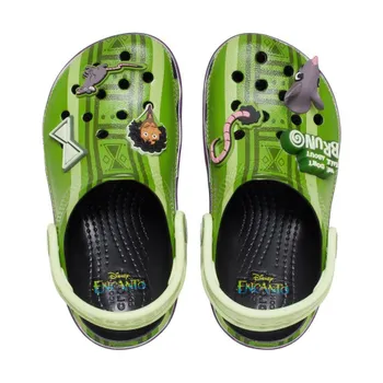Сабо детские Crocs Encanto Bruno Classic Clog, зеленый/черный