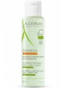 A-Derma Exomega Control Emollient Cleansing Gel - Очищающий гель 2 - в - 1 для тела и волос, 500 мл
