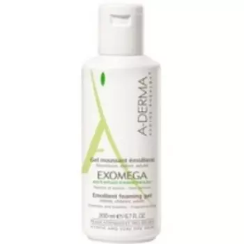 A-Derma Exomega Emollient Foaming Gel - Гель пенящийся смягчающий, 200 мл