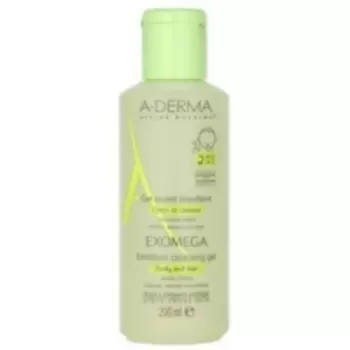 A-Derma Exomega Gel Lavant Emollient Corps Et Cheveux - Гель для тела и волос 2в1, 200 мл