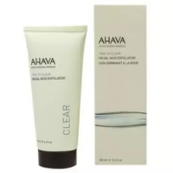 Ahava Time To Clear Facial Mud Exfoliator - Грязевый пилинг для лица, 100 мл