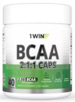 1Win - Комплекс незаменимых аминокислот BCAA 2:1:1 2. 5 г, 240 капсул